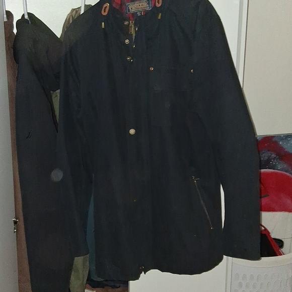 Pendleton Red and Black Plaid Shirt Jacket - Picture 6 of 8